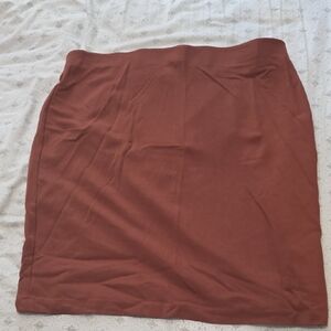 Philosophy Terracotta Pencil Skirt